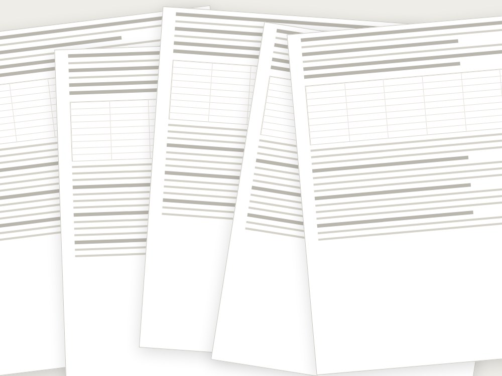 A cluttered multi-page MLS data export